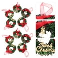 thumbnail image 3 of 10pcs Mini Christmas Wreaths for Tree Hanging Ornament Decor, 3 of 7
