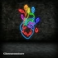 thumbnail image 3 of Glowneon The Heart Flower Neon Sign, The Heart Love Led Sign, The Heart Love Decor Sign, 3 of 4