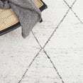 thumbnail image 6 of SAFAVIEH Casablanca Alayna Diamond Cotton Area Rug, Ivory/Black, 8' x 10', 6 of 8