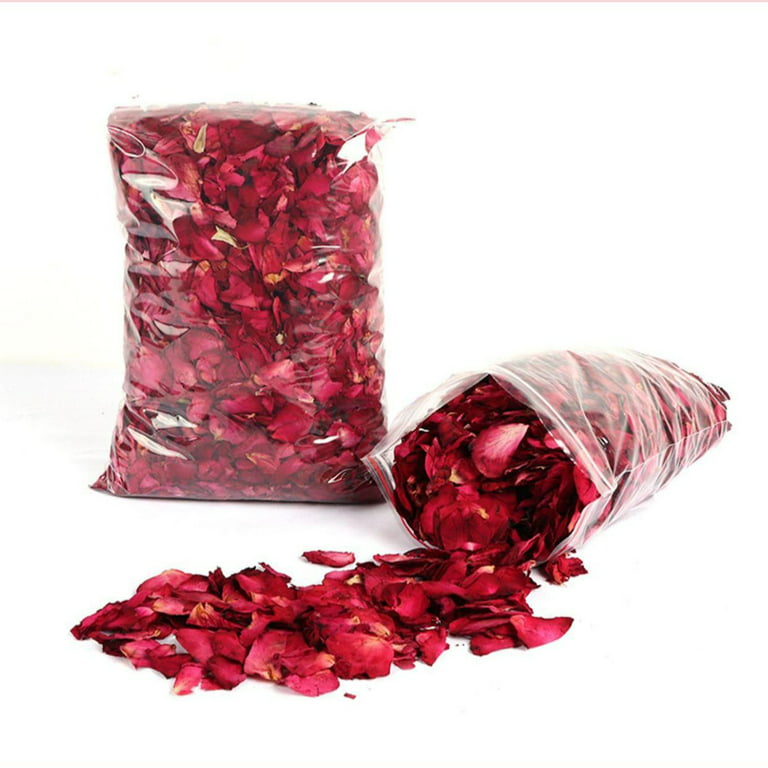  homeemoh 20g Real Natural Dried Rose Petals Flowers,  Biodegradable Red Rose Petals Flowers for Home Wedding Party Decoration,  Confetti, Bath, Potpourri, Foot Bath, DIY Crafts : Home & Kitchen