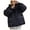 Black, variant on Lovskoo 2024 Womens Winter Coats Quilted Jacket Zipper Long Sleeve Hooded Cotton Padded Jacket Black