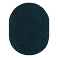 thumbnail image 3 of Unique Loom Everyday Shag Collection Area Rug - Solid (8' x 10' Oval Navy Blue), 3 of 7