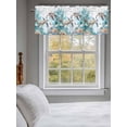 thumbnail image 3 of Valance Curtains for Kitchen Windows Summer Sea Turtle Coral SeaweedRod Pocket Valance Fish Underwater WorldShort Window Curtain Topper for Bedroom Living Room Bathroom 42x12in,1&nbsp;Panel, 3 of 9