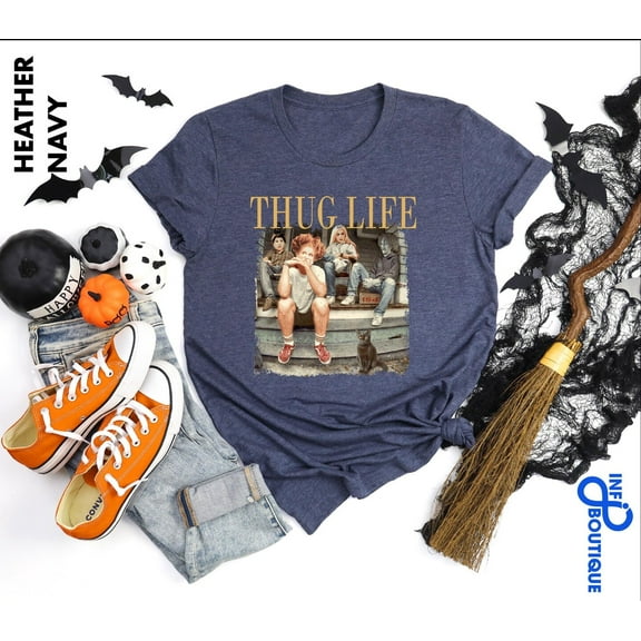 Velto Thug Life Shirt, Bad Witches Tee, Happy Holiday Shirt, Retro Happy Holiday Shirt, Hocus Pocus Shirt, Happy Holiday Party, Spooky Season, Tee All Size S-5XL