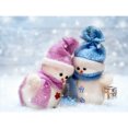thumbnail image 1 of Cuadros Decorativos 5D bricolaje taladro redondo completo diamante pintura muñeco de nieve Kit decoración del hogar arte artesanía Likrtyny embutido en tela, 1 of 9