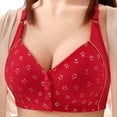 thumbnail image 2 of OVAFBAU Bras for Women Supportive Seamless Push Up Bra T-Shirt Bra Plus Size Wireless Bra Front Closure Push Up Breath Adjust Tank Women Underwears, 2 of 6