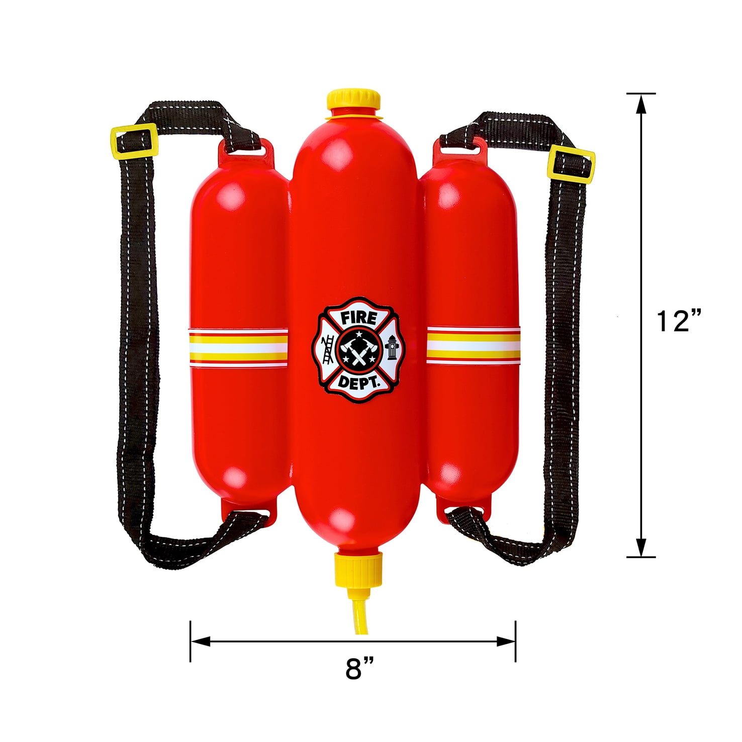 Play Day Firefighter Backpack Water Blaster – Firehose Role Play Toy for Outdoor Fun – Ages 3