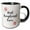 Black/White, variant on 3drose, Floral Best Receptionist Ever Watercolor Pink Flowers Reception Clerk, 11oz Two-tone Yellow Mug