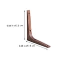 thumbnail image 2 of REOFLYUP 2Pcs Small Wall Shelf Brackets Light Brown Plastic for Business Use, 2 of 8