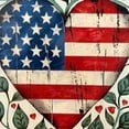 thumbnail image 6 of WYYP Heart Leaves Americo Makk Round Tablecloth 100% Polyester Fiber Table Cloth White, 6 of 8