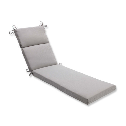 Pillow Perfect Outdoor/ Indoor Tweed Gray Chaise Lounge Cushion
