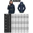 thumbnail image 3 of OutPro Women's Waterproof 3 in 1 Ski Jacket Windproof Activewear,Dark Blue,XXL, 3 of 11