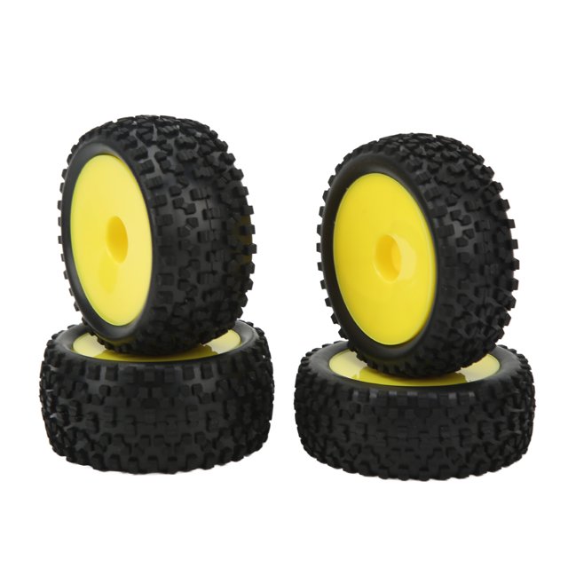 Pneus en Caoutchouc RC, Pneus de Roue RC à Haute Résistance à l'Abrasion Stables et Flexibles pour 1/10 hors Route