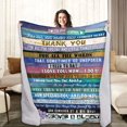 thumbnail image 1 of LHSHID Gifts for Mom from Son or Daughter for Birthday Christmas Mom Throw Blanket Snuggly Soft Unique Lamb Plush Mother Blanket Filled with Words to Say Love You Mom Gifts for Women 40x50in, 1 of 6