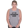 thumbnail image 4 of Let The Shenanigans Begin St Patricks Plus Size Graphic Tank Top Brisco Brands 3X, 4 of 5