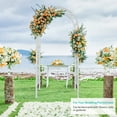 thumbnail image 6 of Zimtown 86'' Vinyl Garden Arbor PVC Arch for Wedding Party,Patio Climbing Plant, 6 of 11