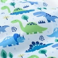 thumbnail image 6 of AOMPMSDX Children Outdoor Raincoat Rain Pants Suit Cartoon Dog Panda Dinosaur Print Hoodie Tops Pants 2PCS Outfits Clothes Set Blue 5 Years-6 Years, 6 of 7