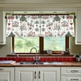 thumbnail image 3 of Yayeee Kitchen Curtains Tier Set of 2 Light Filtering 57"x36" Over Sink Window Panels, White Nordic Christmas House, 3 of 7