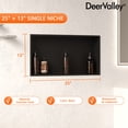 thumbnail image 6 of Single Shelf Shower Niche With Drainage Slope - Recessed Wall Bathroom Niche DV-1SN0341B, 6 of 11