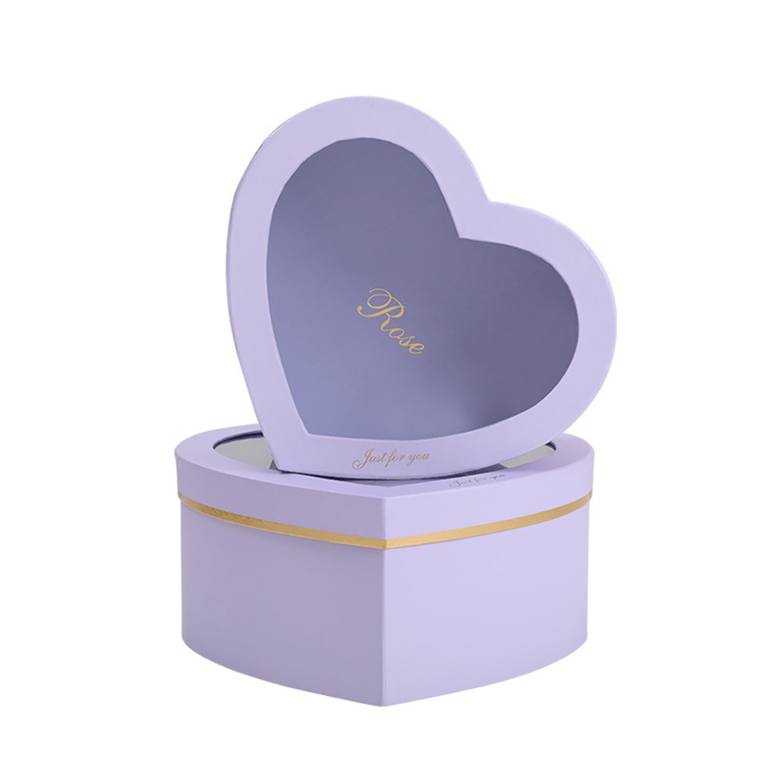 RENGTIN Fayear Heart-Shaped Paper Mache Boxes for Packaging, Luxury Flower  Cardbord Boxes with Lids and Ribbons, Ideal for Crafting & Storage