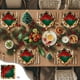 thumbnail image 1 of Decoraciones navideñas, platos de papel navideños, artículos para fiestas, platos de papel desechables (16 unidades), vasos de papel (16 unidades), pañuelos desechables (20 unidades), mantel (1 unidad, 1 of 6