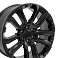 thumbnail image 5 of OE Wheels CV68 22 Inch Rim Fits Suburban 1500 High Country Style 6x139.7 22x9 Satin Black - Hollander 14088 (1), 5 of 5