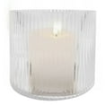 thumbnail image 6 of (2 pack) Better Homes & Gardens Clear Glass Ribbed Hurricane Candleholder, 5", Medium, 6 of 15