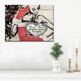 thumbnail image 2 of Beige and Red Christmas Santa Baby Lady Wrapped Rectangular Wall Art Decor 12" x 16", 2 of 3