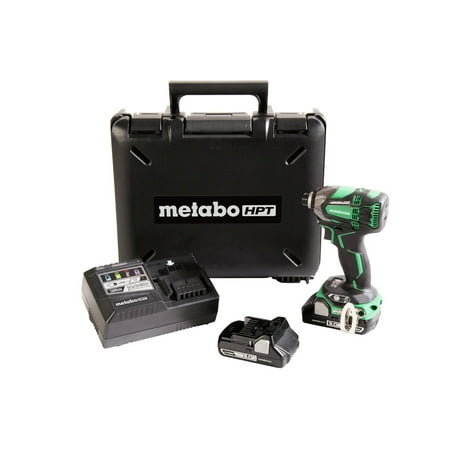 18v Hammer Driver - Metabo HPT WH18DBDL2M 18V 3.0 Ah Cordless Lithium-Ion Brushless 1/4 in. Hex Triple Hammer Impact Driver Kit