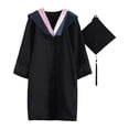 thumbnail image 2 of Naierhg 1 Set Beautiful Fine Knitted Graduation Uniform Polyester Elegant Festive Touch Graduation Dress for Photography, 2 of 8