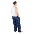 thumbnail image 3 of Leveret Mens Flannel Pants Black & Navy Plaid XXX-Large, 3 of 3