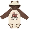 thumbnail image 3 of Inktastic My Nonna Loves Me Bear Boys or Girls Long Sleeve Baby Bodysuit, 3 of 5