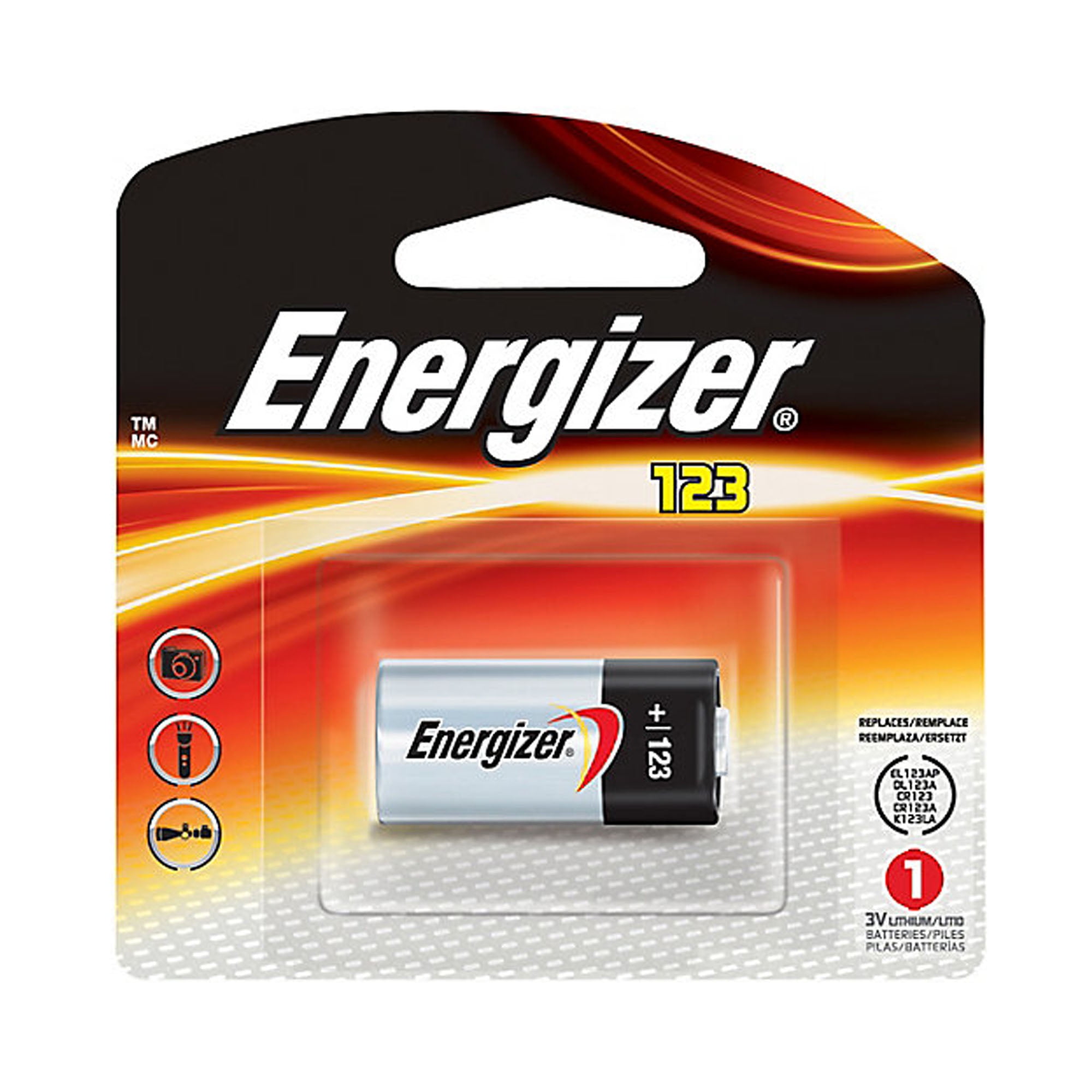 CR123A Energizer (EL123A) 3 Volt Lithium Battery (On a Card) Walmart Canada