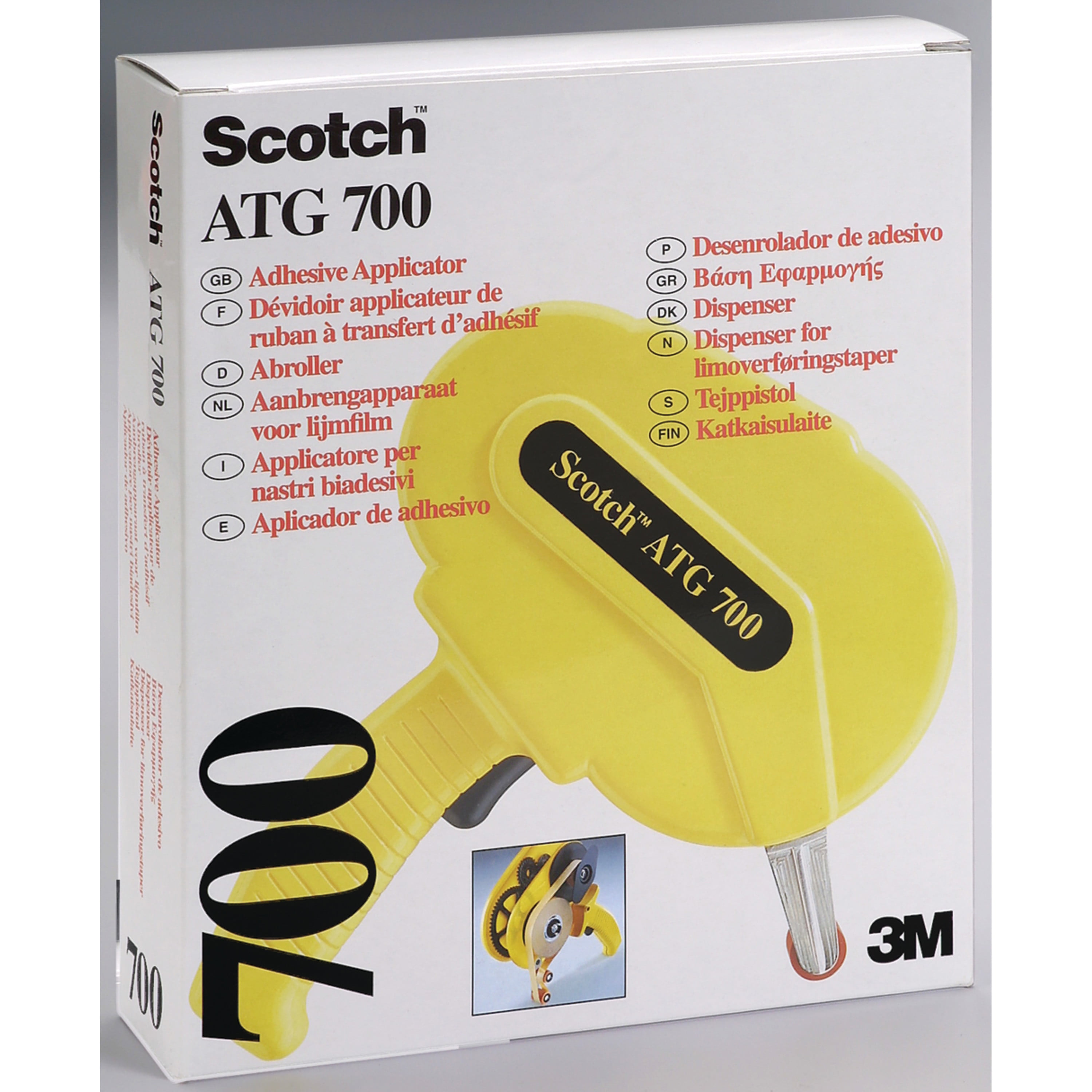 ATG 100 Refillable Glue Tape Dispenser for sale online Vtg 3m Scotch Adhesive Transfer Gun No 