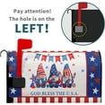 thumbnail image 2 of American Flag 4Th of July Mailbox Covers Magnetic Large Size 25.5x21in Patriotic Gnome Mailbox Cover Red White Blue Decorative Magnetic Mailbox Covers Post Letter Box Wrap Cover Outdoor Decoration, 2 of 6