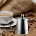 thumbnail image 5 of Fiocias Small Stainless Steel Gooseneck Pour Over Coffee Kettle fr Stove Top Silver, 5 of 9