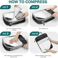 thumbnail image 7 of Ababeny Compression Packing Cubes for Suitcases, Packing Cubes for Travel Luggage Organizer Women Men,6pack, Black, 7 of 7