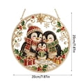 thumbnail image 2 of Christmas-Themed Diamond Art Hanging Kit for Adults Kids Acrylic Hanging Gem Painting Board Special Crystal Diamonds Painting Xmas Gift, 2 of 4