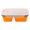 Orange, variant on Hwkond Lunch Box for Adults Lunch Box With Spoon Folding Microwave Oven Portable Lunch Box Refrigerator Storage Box Fresh Keeping Box,Orange
