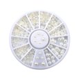 thumbnail image 3 of Hytrove 200Pcs/Box Flat Back Bead Cabochons Resin Beige for Decorative Accessories, 3 of 3