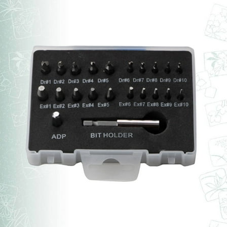 DECORNIJIA Lockin Nut Extractor 22Pcs Alloy Steel Tool Kit Accessory for Mechanical Repair Mechanics