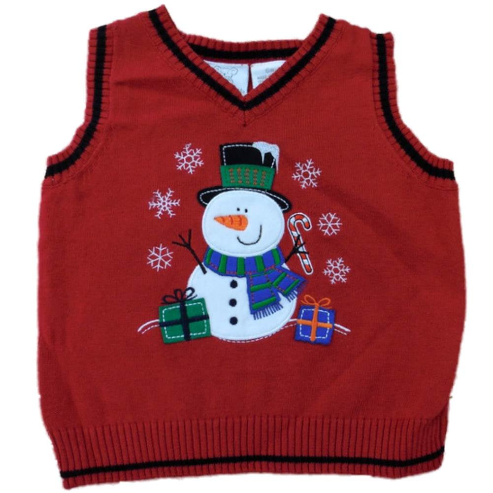 baby boy christmas sweater vest