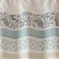 thumbnail image 3 of Dawn Printed and Pieced Rod Pocket Valance Blue 50" x 18", 3 of 4