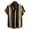 B_ Multicolor, variant on Rainbow Striped Print Men'S Short Sleeve Shirt Button Down, Casual Summer Cuban Beach Dress Top with Pocket Multicolor S