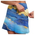 thumbnail image 4 of Women's Leisure Fitness Sports Tie Dyed Printed Double Layer Skirt Pants Pocket Half Skirt Skater Skirts Crib Bed Skirt Girls Midi Skirt Skirt Bathing Suits for Women Tennis Skirt with Shorts Skirt, 4 of 7