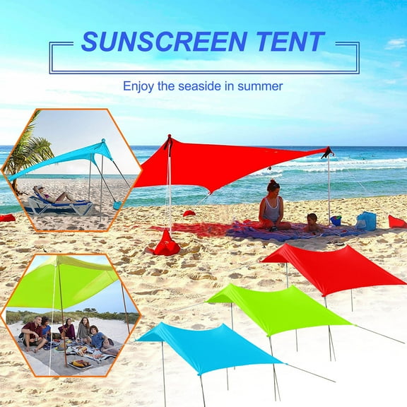 VBODN Sun Shades Outdoor Patio,Awning for Camper,Shade Sail Clearance,Beach Awning Sunscreen Shade Tent Outdoor Fishing Camping Awning,for Outdoor Activities and Facility