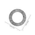 thumbnail image 2 of SEWCHICS 20Pcs Manganese Steel Wedge Locking Washers Silver Anti-Loose Lock Washer for Screw Fasteners, 2 of 6