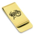 thumbnail image 1 of Stainless Steel Tribal Capricorn Zodiac (Sea Goat) Classic Slim Money Clip Credit Card Holder, 1 of 2