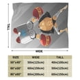 thumbnail image 2 of Flannel Light Weight Blankets Quilts Air conditioning Blankets Vertical One Piece Frankie, 2 of 5
