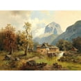 thumbnail image 3 of Josef Thoma 18x14 Black Modern Framed Museum Art Print Titled - Motif from Tyrol, 3 of 5